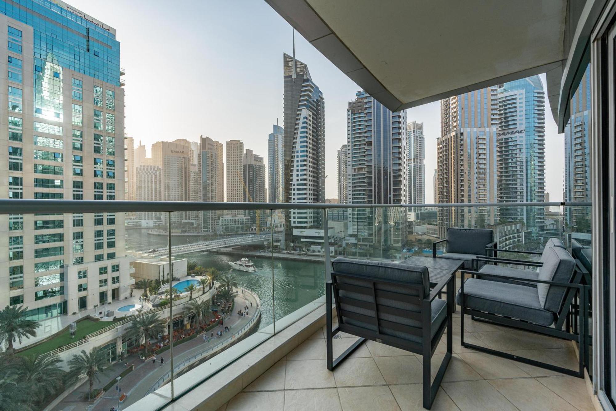 Vacay Lettings - Full Marina View 3 Bedroom Plus Maid Room Dubai Exteriör bild