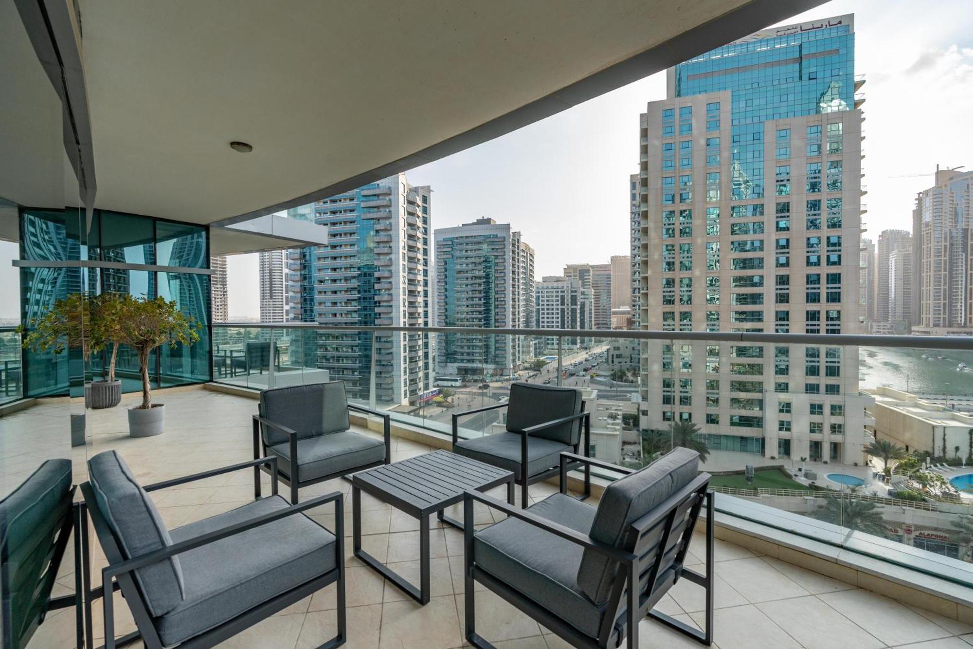 Vacay Lettings - Full Marina View 3 Bedroom Plus Maid Room Dubai Exteriör bild