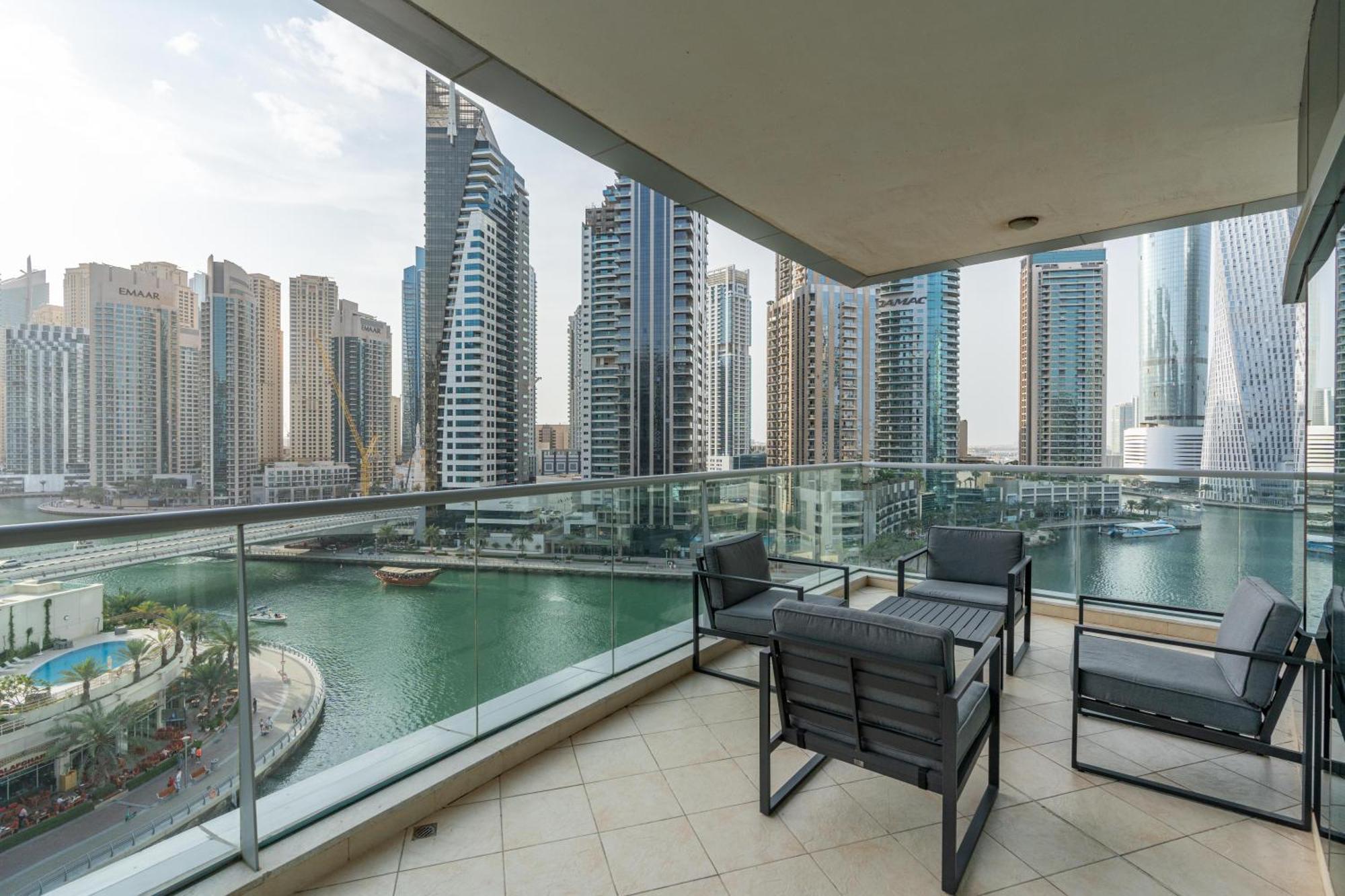 Vacay Lettings - Full Marina View 3 Bedroom Plus Maid Room Dubai Exteriör bild