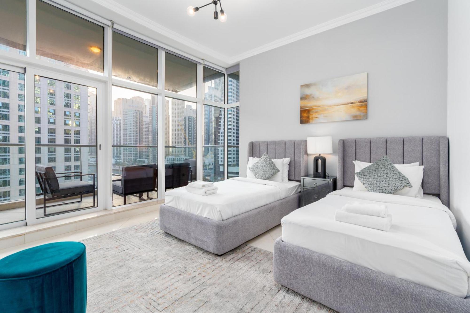 Vacay Lettings - Full Marina View 3 Bedroom Plus Maid Room Dubai Exteriör bild