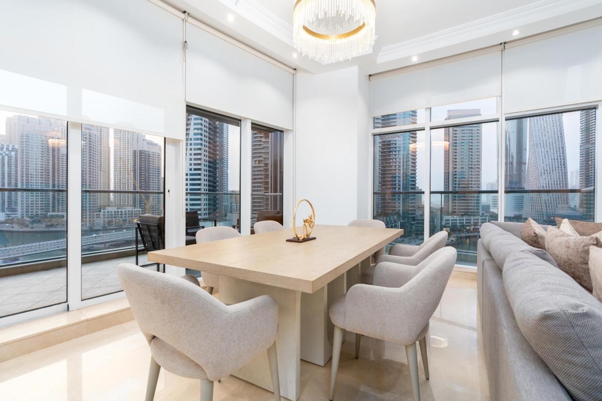Vacay Lettings - Full Marina View 3 Bedroom Plus Maid Room Dubai Exteriör bild